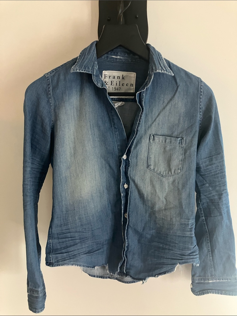 Frank & Eileen Faded Light Blue Denim Shirt Jacket